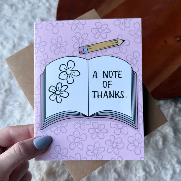 A Note of Thanks Greeting Card