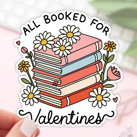 All Booked For Valentines Stickers