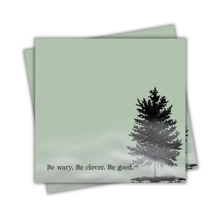 Be Wary Be Clever Sticky Notes | One Dark Window Inspired