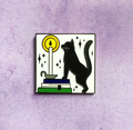 Book, Cat & Candle - Hard Enamel Pin