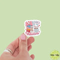 Books Are My Valentine Vinyl Sticker