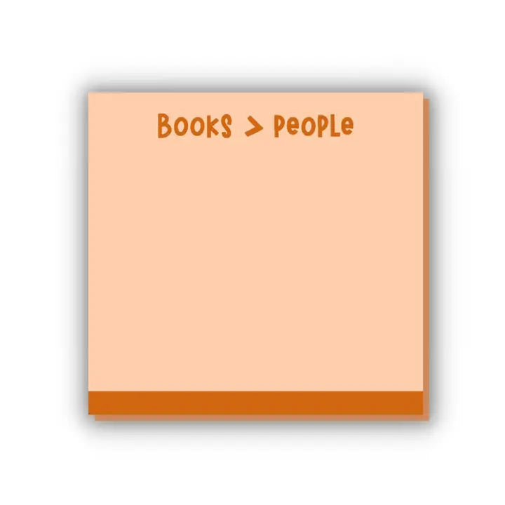 Books Are Better Than People Sticky Notes