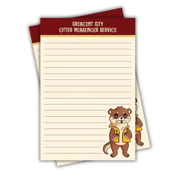 Crescent City Otter Messenger Notepad | Sarah J. Maas