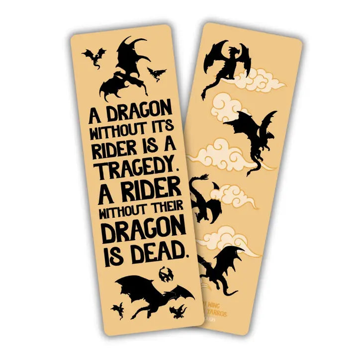 Dragon Without Their Rider Quote Bookmark | Fourth Wing