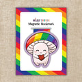 Gay Pride Mushroom Magnetic Bookmark
