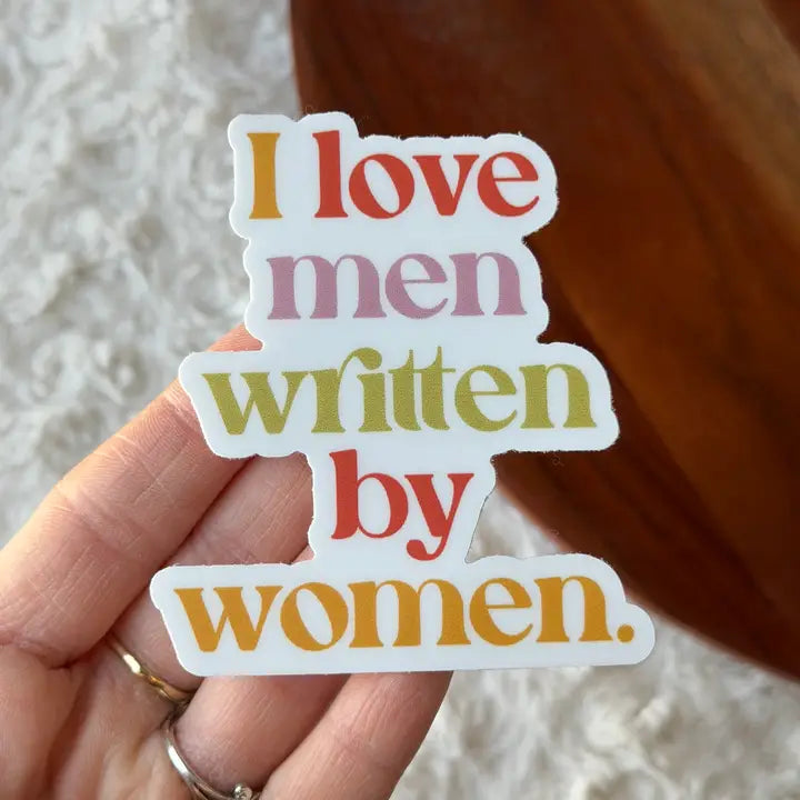 I Love Men Written By Women Sticker
