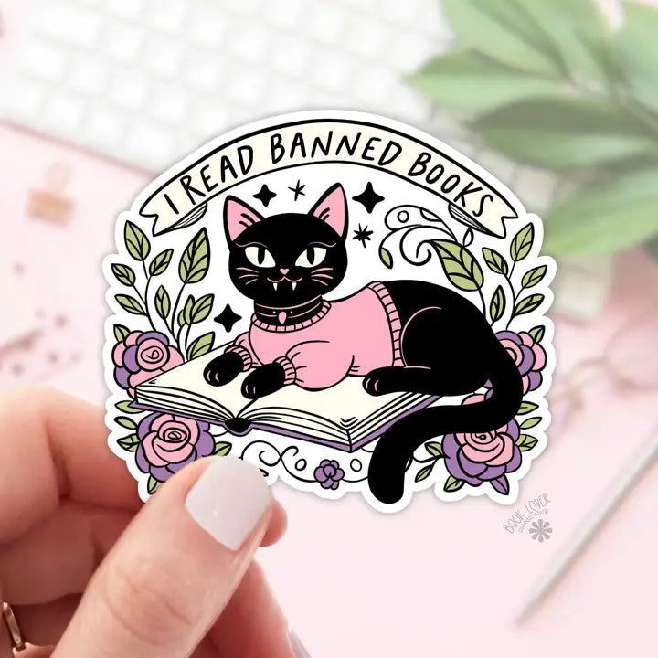 I Read Banned Books Stickers / Bookish Stickers / Book Lover
