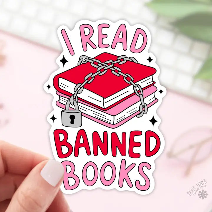 I Read Banned Books Stickers / Bookish Stickers / Book Lover