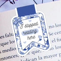 I Stopped Reading Here Chinoiserie Magnetic Bookmark