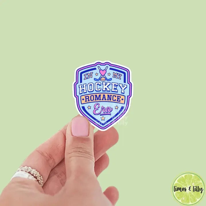 In My Hockey Romance Era Vinyl Sticker