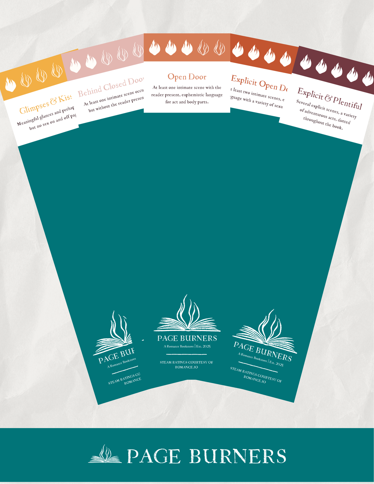 Page Burner 5 Flame Bookmark