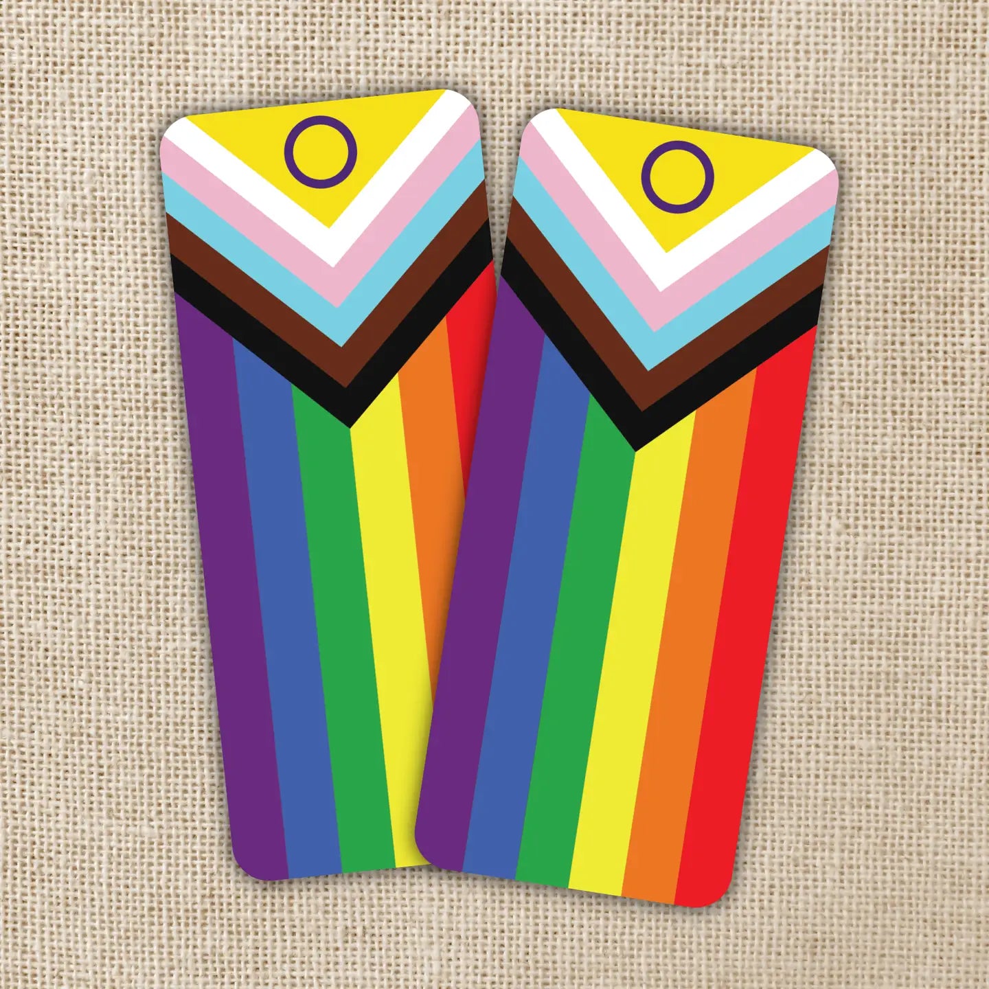 LGBTQIA+ Progressive Pride Flag Bookmark
