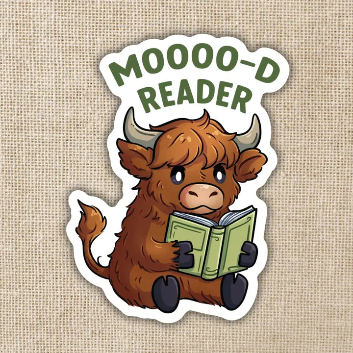 Mooo-d Reader Sticker