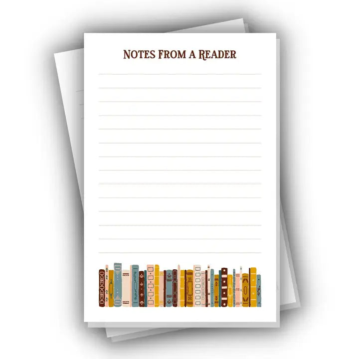 Notes From a Reader Notepad - 4x6"
