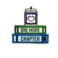 One More Chapter Book Stack Pin- Hard Enamel Pin