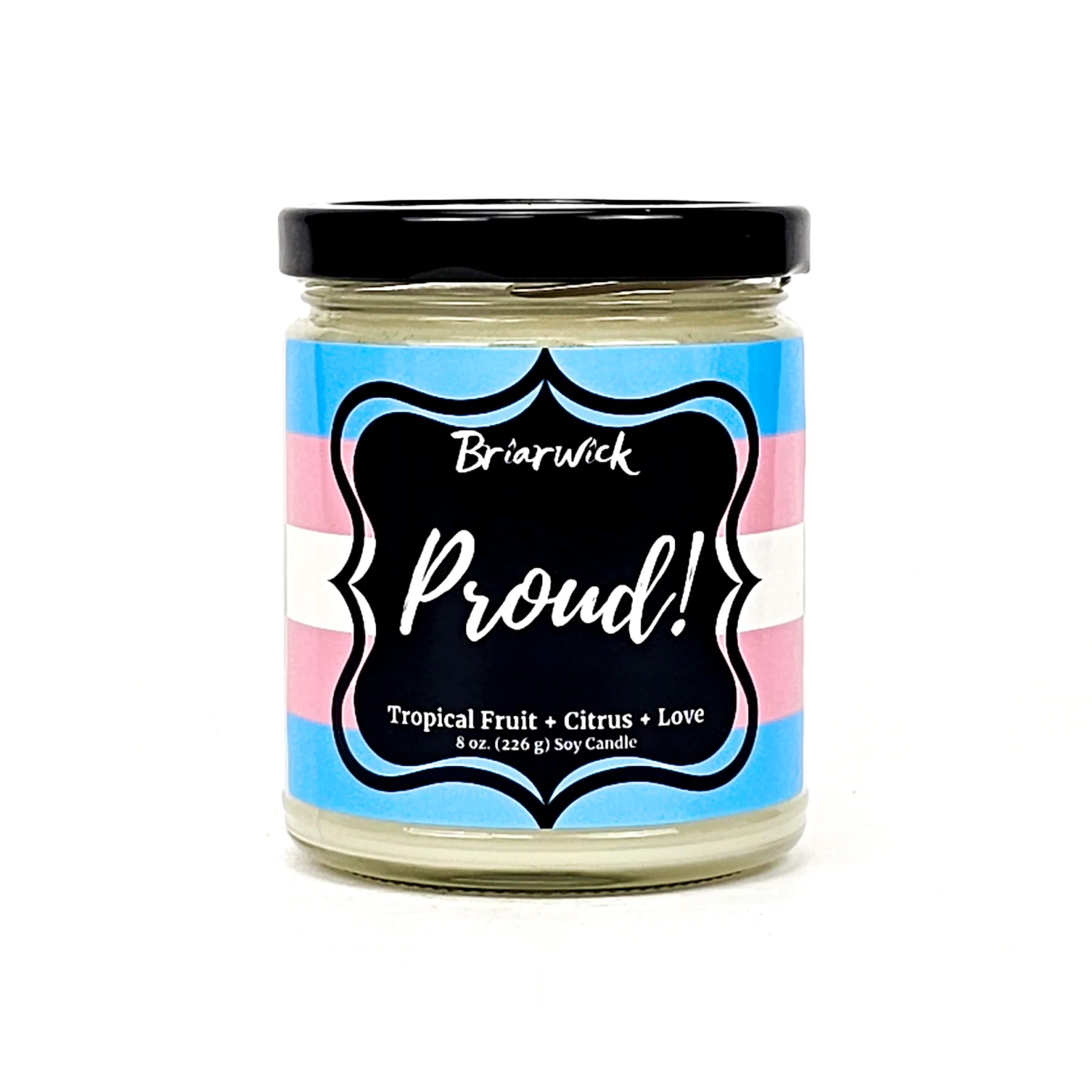 Proud! 4 oz Jars- Special Edition Pride Candle - Transgender Flag
