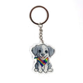 Pride Puppy Keychain