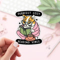 Purrfect Cozy Reading Vibes Stickers