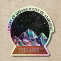 Velaris Star Globe Holo Sticker | A Court of Thorns & Roses