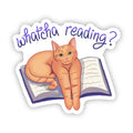 Whatcha Reading enamel Sticker