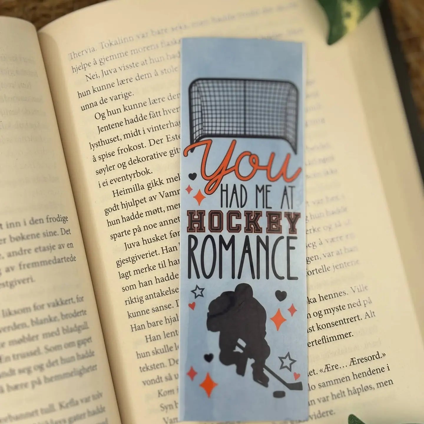 You Had Me at Hockey - Hockey Romance Inspired Bookmark