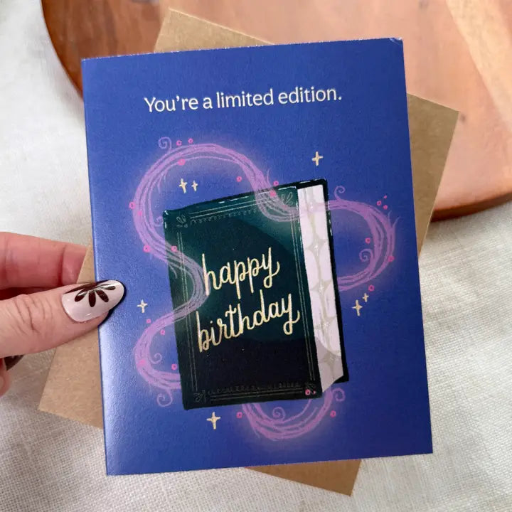 "You're a limited edition" Bookish Birthday Card