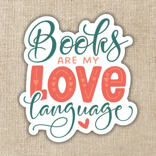 Books Are My Love Language Sticker