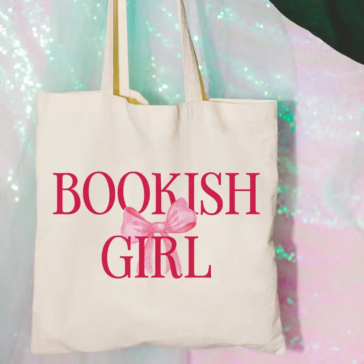 Book store Bow Tote Bags