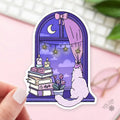 317. Cozy Cat Stickers / Bookish Stickers / Book Lover