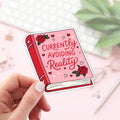 Currently Avoiding Reality Stickers / Bookish Stickers