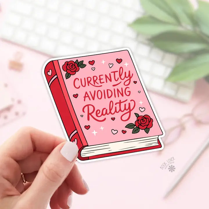 Currently Avoiding Reality Stickers / Bookish Stickers