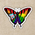 Gay Pride Butterfly Sticker