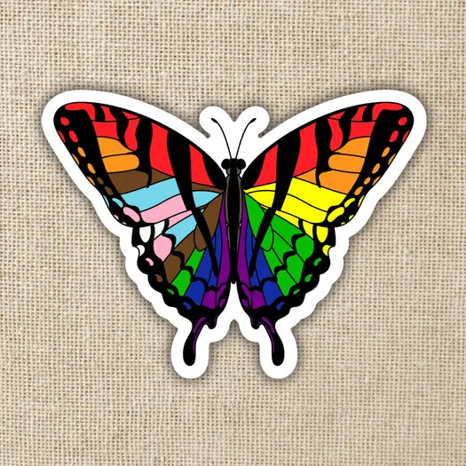 Gay Pride Butterfly Sticker