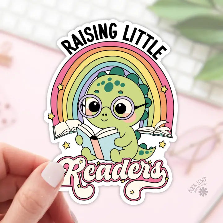Raising Little Readers Sticker / Bookish Stickers / Book