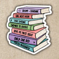 Romance Tropes Book Stack Sticker