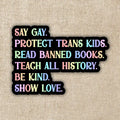 Say Gay Values Sticker