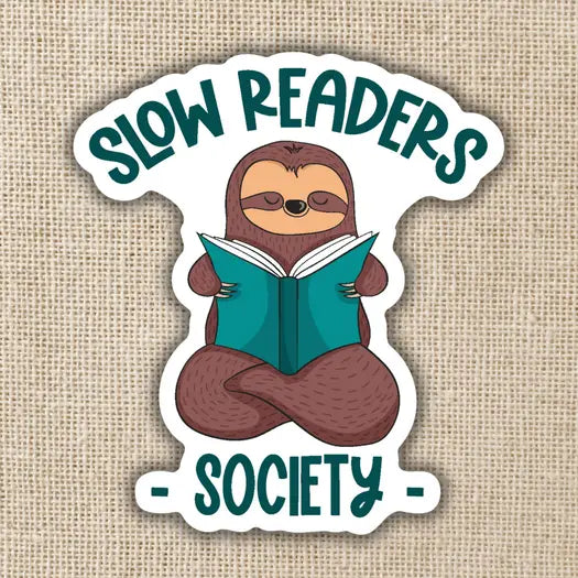 Slow Readers Society Sticker
