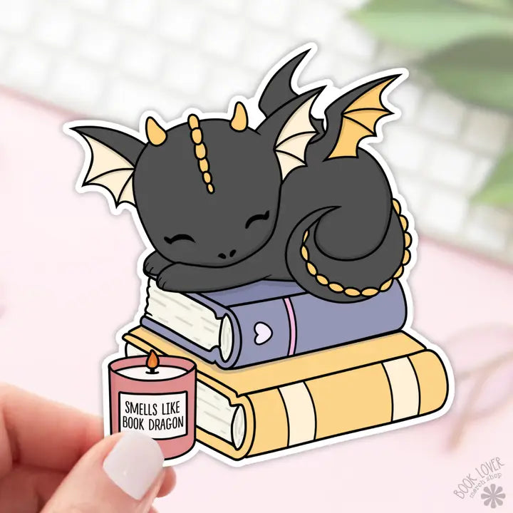 Smells Like Book Dragon Stickers / Bookish Stickers
